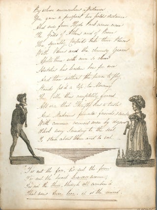 Musings, Verse and Sentiment by an Unidentified Gentlemen Embellished with Whimsical Illustration Snippets. 1825