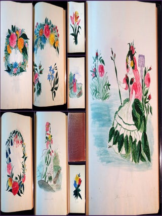 Item #21034235 Album of 17 Original Watercolors Done in the Same Hand. The subject: Things...