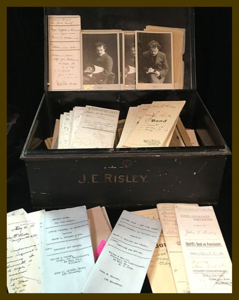 Item #22000100 Collection of Materials of John E Risley, New York Lawyer: Legal, Business, and Personal Dealings. John E. Risley.