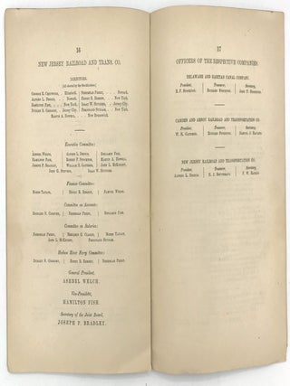 First Joint Report of the Associated Delaware & Raritan Canal Co., Camden & Amboy R.R. & Transportation Co., and New Jersey R.R. & Transportation Co., to the Stockholders