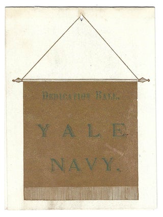 Item #22000309 Yale Navy Dedication Ball Dance Card