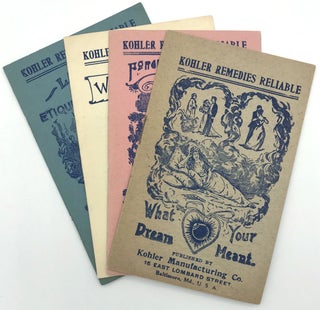 Item #22000339 Four (4) Booklets Advertising Patent Medicines by Kohler Manufacturing Co