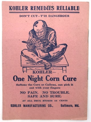 Four (4) Booklets Advertising Patent Medicines by Kohler Manufacturing Co.