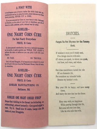 Four (4) Booklets Advertising Patent Medicines by Kohler Manufacturing Co.