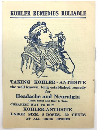 Four (4) Booklets Advertising Patent Medicines by Kohler Manufacturing Co.
