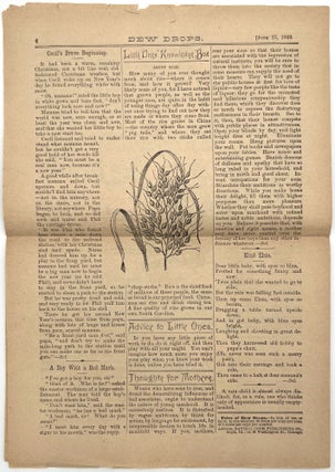 Children's Newspaper "Dew Drops" Vol. 16, Nos. 26, 35, 38, and 40