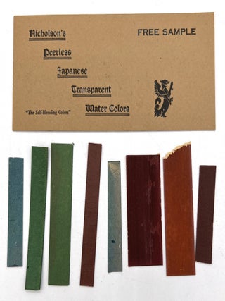 Item #22000374 Advertising Booklet Booklet with Sample Paint Chips of "Nicholson's Peerless...