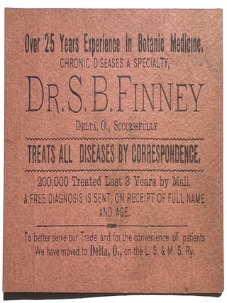 Item #22000378 Business card for Dr. S.B. Finney