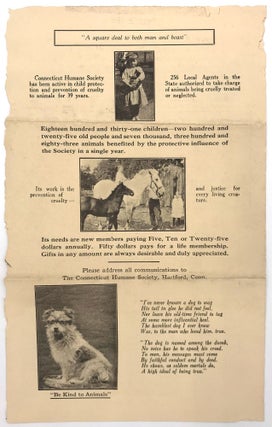 Connecticut Humane Society Leaflet