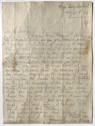 Item #22000422 Spurious Letter From "Brigham Young"