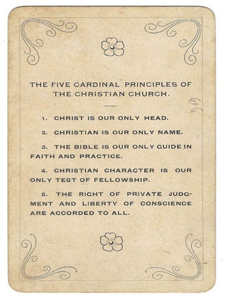 Photographic Trade Card of the Greensboro Christian Church