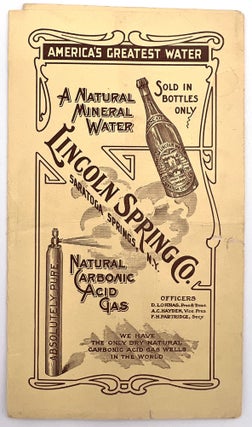 Item #22000424 Lincoln Spring Co. Photo-Illustrated Advertising Pamphlet
