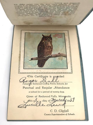 Birds of Minnesota Attendance Award Book