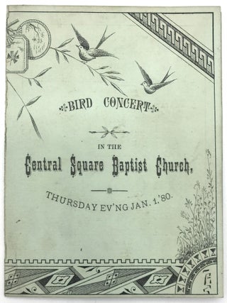 Item #22000536 Bird Concert Program