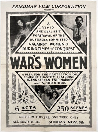 Item #22000563 Wars' Women: A Stupendous Cinema Spectacle in Six Acts