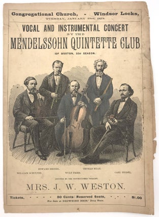 Item #22000569 Illustrated Concert Program for Vocal and Instrumental Concert by the Mendelssohn...