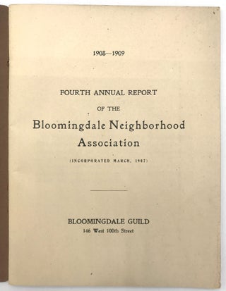 Fourth Annual Report of the Bloomingdale Neighborhood Association