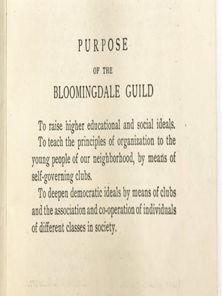 Fourth Annual Report of the Bloomingdale Neighborhood Association