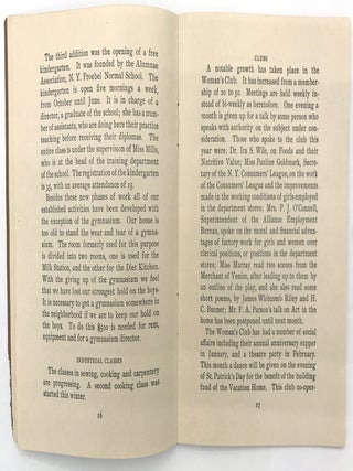 Fourth Annual Report of the Bloomingdale Neighborhood Association