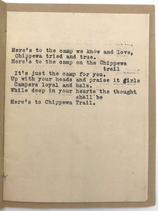 Chippewa Trail Banquet Menu