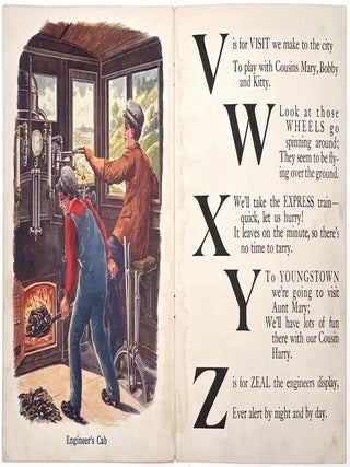 "My ABC of Ships" and "My ABC of Trains" -- Two (2) "Linentex" Picture Books