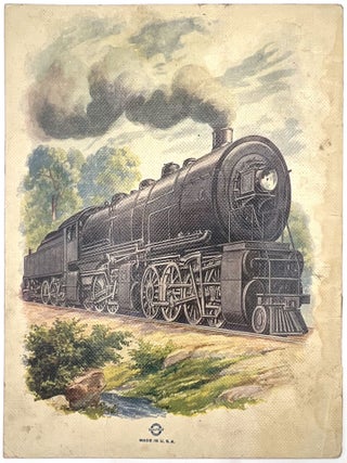 "My ABC of Ships" and "My ABC of Trains" -- Two (2) "Linentex" Picture Books
