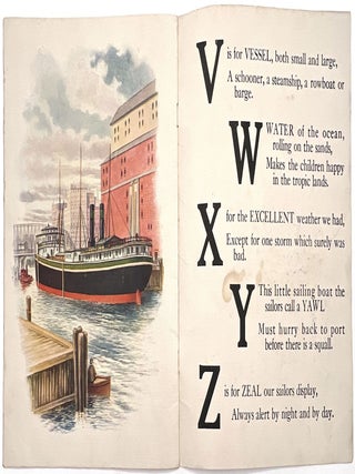 "My ABC of Ships" and "My ABC of Trains" -- Two (2) "Linentex" Picture Books