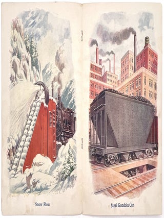 "My ABC of Ships" and "My ABC of Trains" -- Two (2) "Linentex" Picture Books
