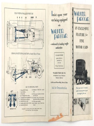 Advertisement for Walker Parccar Parking System