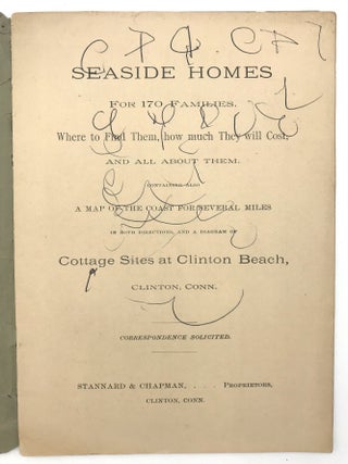 Seaside Homes for 170 Families ... and a Diagram of Cottage Sites at Clinton Beach
