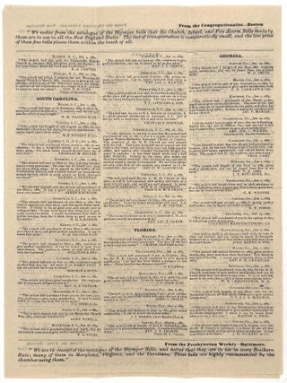 "The Blymyer Bells for Schools, Churches, Court Houses, Fire Alarms, Etc." -- Circular Advertising Bells and Mountings