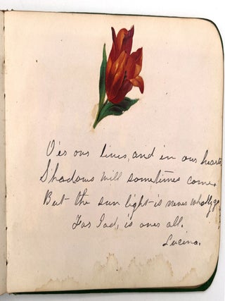 Autograph album of Miss Anna Allen (a.k.a. Mrs. Flint)