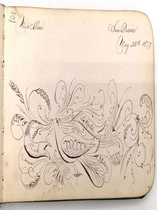 Autograph album of Miss Anna Allen (a.k.a. Mrs. Flint)