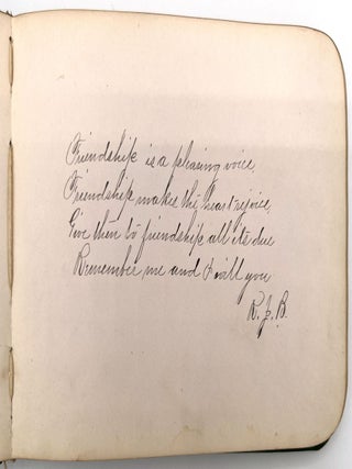 Autograph album of Miss Anna Allen (a.k.a. Mrs. Flint)