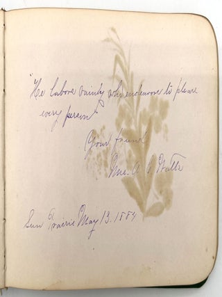 Autograph album of Miss Anna Allen (a.k.a. Mrs. Flint)