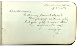 Autograph album of Miss Anna Allen (a.k.a. Mrs. Flint)