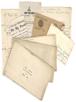Item #22000844 Gathering of Nine (9) Items Relating to Camp Fire Girls