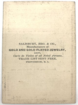 Patent Medicine Trade Card with applied image Featuring Tribute to Abraham Lincoln