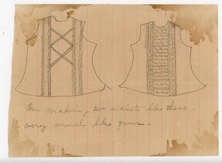 Letter with Designs for Two Women's Waists
