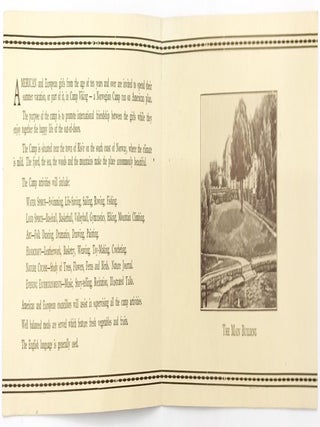 Advertising Pamphlet for Camp Viking - Norwegian Girls Camp for American Girls