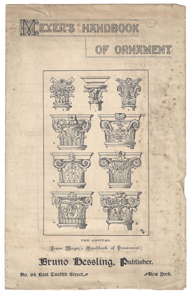 Item #22000998 Prospectus for Meyer's Handbook of Ornament