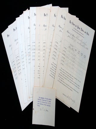 Item #22001100 Alice Murphy School Reports for the Day School for Young Ladies and Girls,...