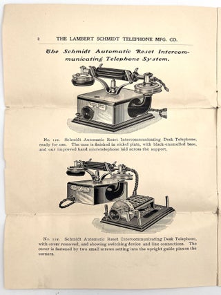 Early Telephone History Sales and Marketing Ephemera - Instructions and Trade Catalog