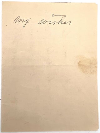 Friendship Album of Anna Quinn with Original Artwork, Calligraphy, and Holographic Will