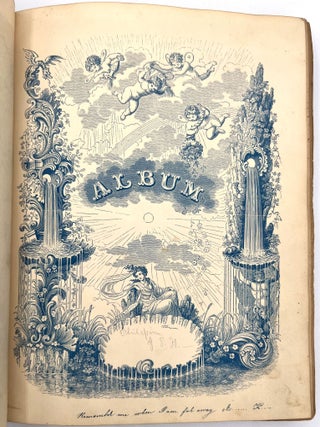 Friendship Album of Anna Quinn with Original Artwork, Calligraphy, and Holographic Will