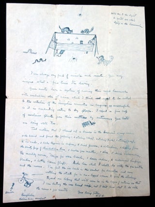 Item #22001536 A Charming Letter from a Father to a Daughter with Illustrations. 1921