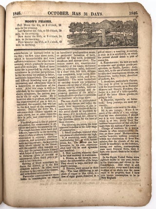 Turner's Improved House-Keeper's Almanac, and Family Receipt Book for the Year of Our Lord, 1846, the 70th of American Independence.