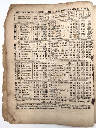Turner's Improved House-Keeper's Almanac, and Family Receipt Book for the Year of Our Lord, 1846, the 70th of American Independence.
