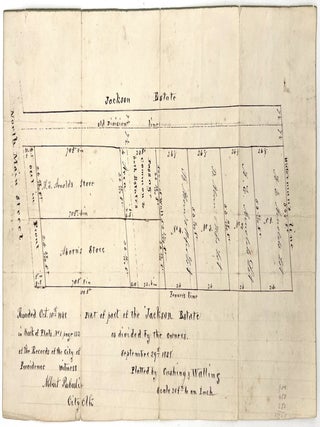 Item #22001609 Plan of part of the Jackson Estate as Divided by the Owners September 29th 1848