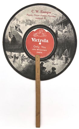 Item #22001991 Victrola Novelty Hand Fan - Activities and Fashion of the Day